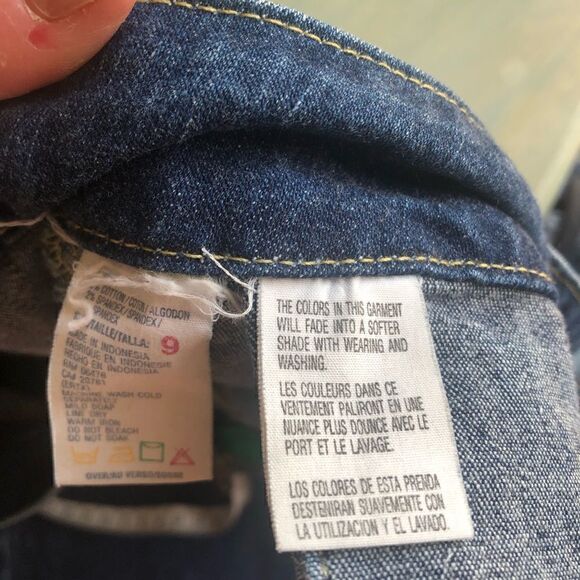 VINTAGE 90s Tommy Hilfiger jeans denim designer flare casual no pockets - Picture 7 of 9